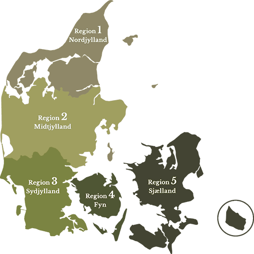 Pointerklubbens regioner