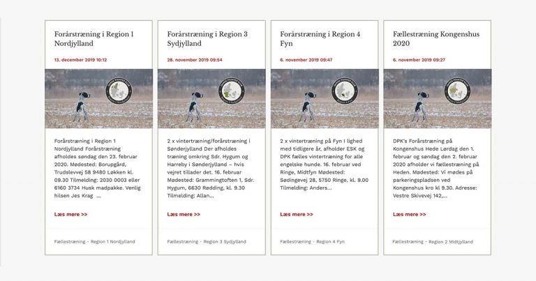 Invitation til fællestræning 2020