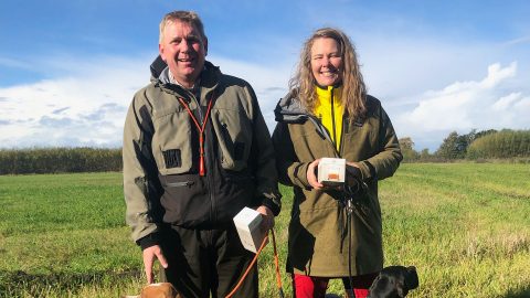 Flemming Sørensen og Kristiane Waaröe markprøve Tønder